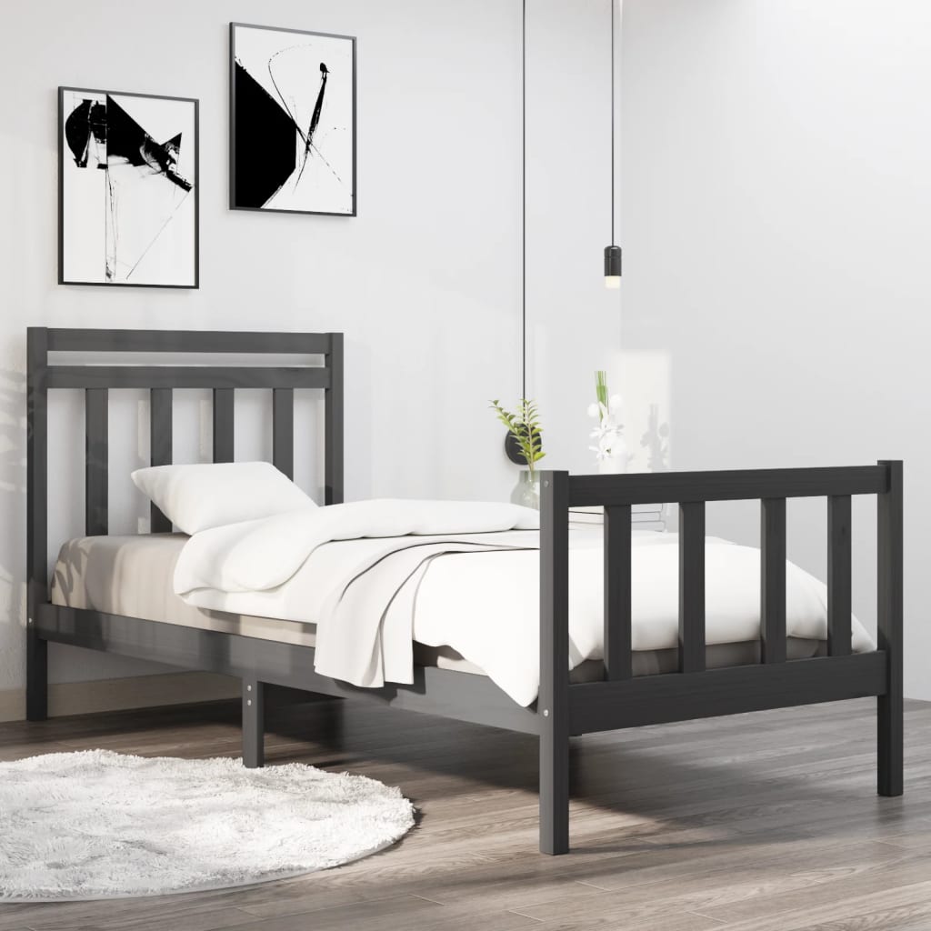 Bedframe massief hout 120x190 cm