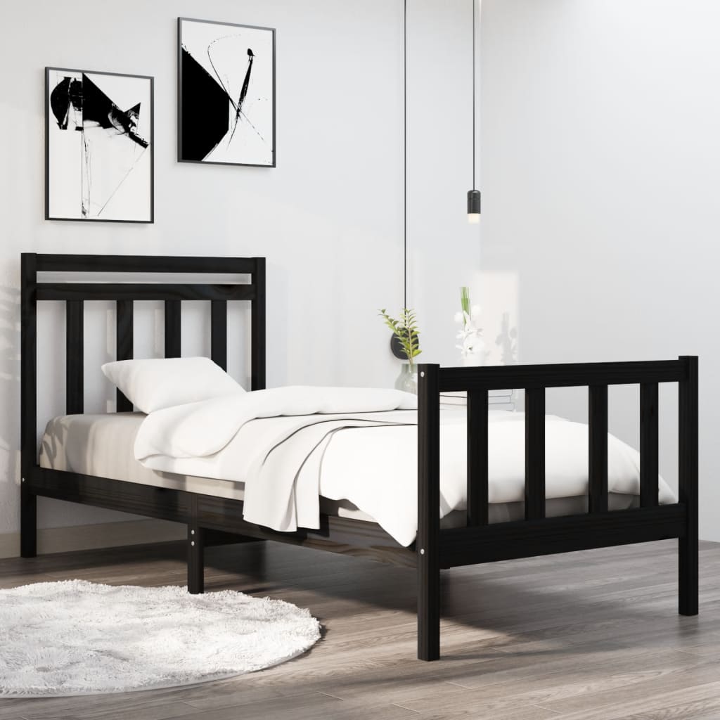 Bedframe massief hout 120x190 cm