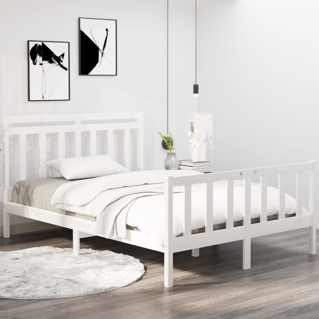 Bedframe massief hout 120x190 cm