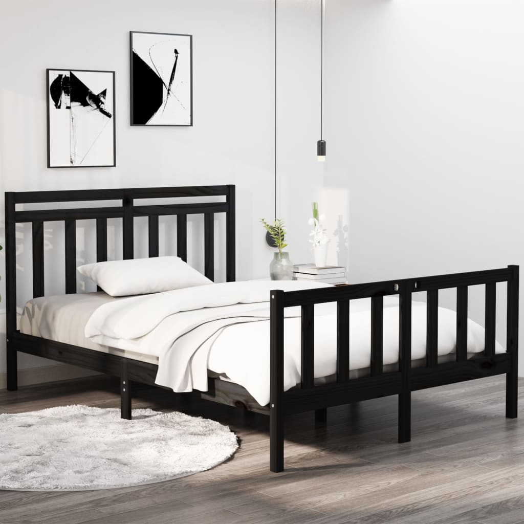 Bedframe massief hout 120x190 cm