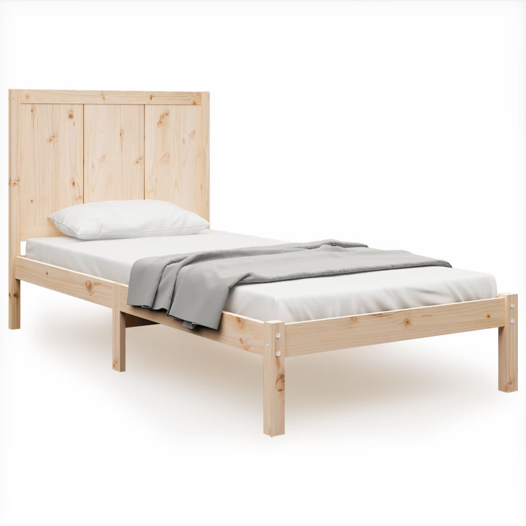 Bedframe massief grenenhout 200x200 cm