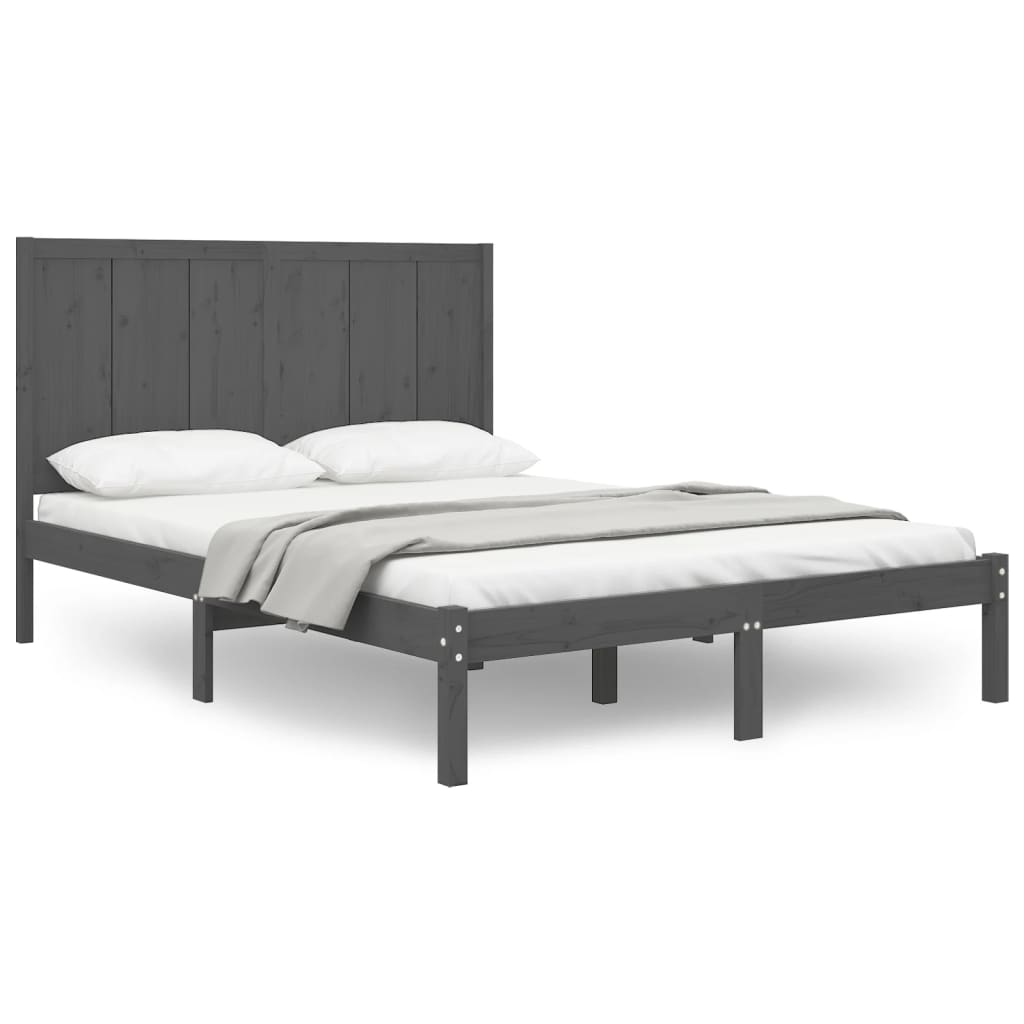 Bedframe massief grenenhout 200x200 cm