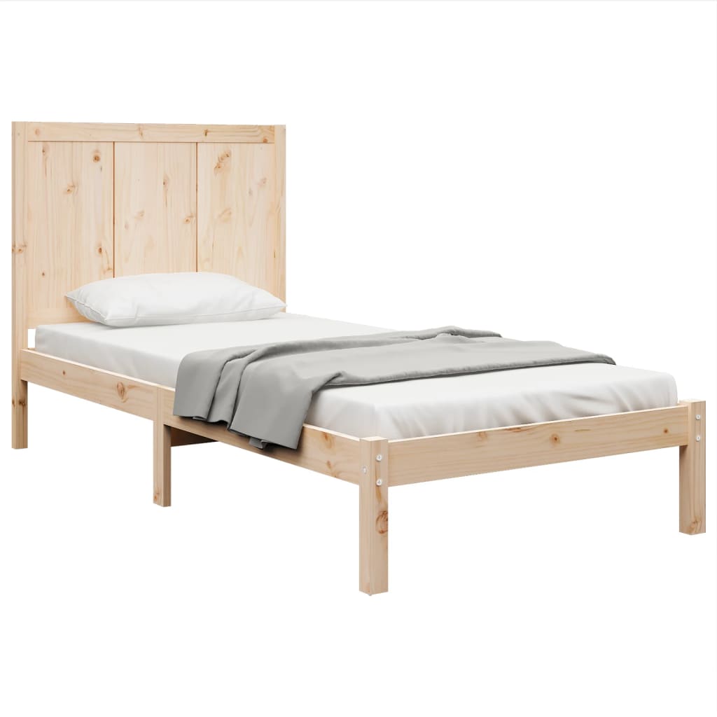 Bedframe massief grenenhout 200x200 cm