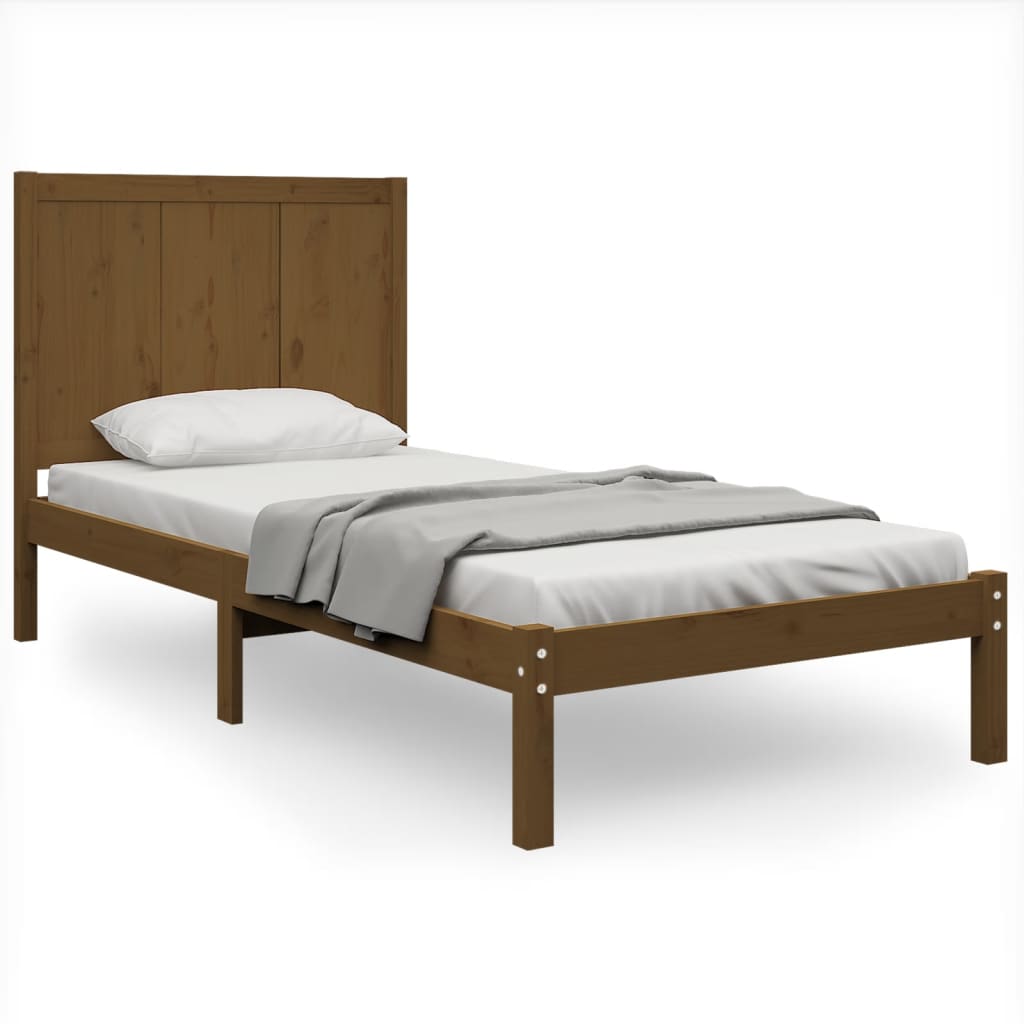 Bedframe massief grenenhout 200x200 cm