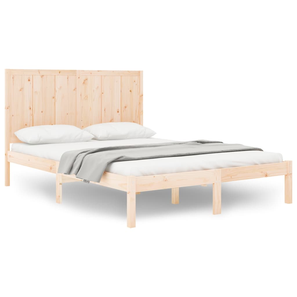 Bedframe massief grenenhout 200x200 cm