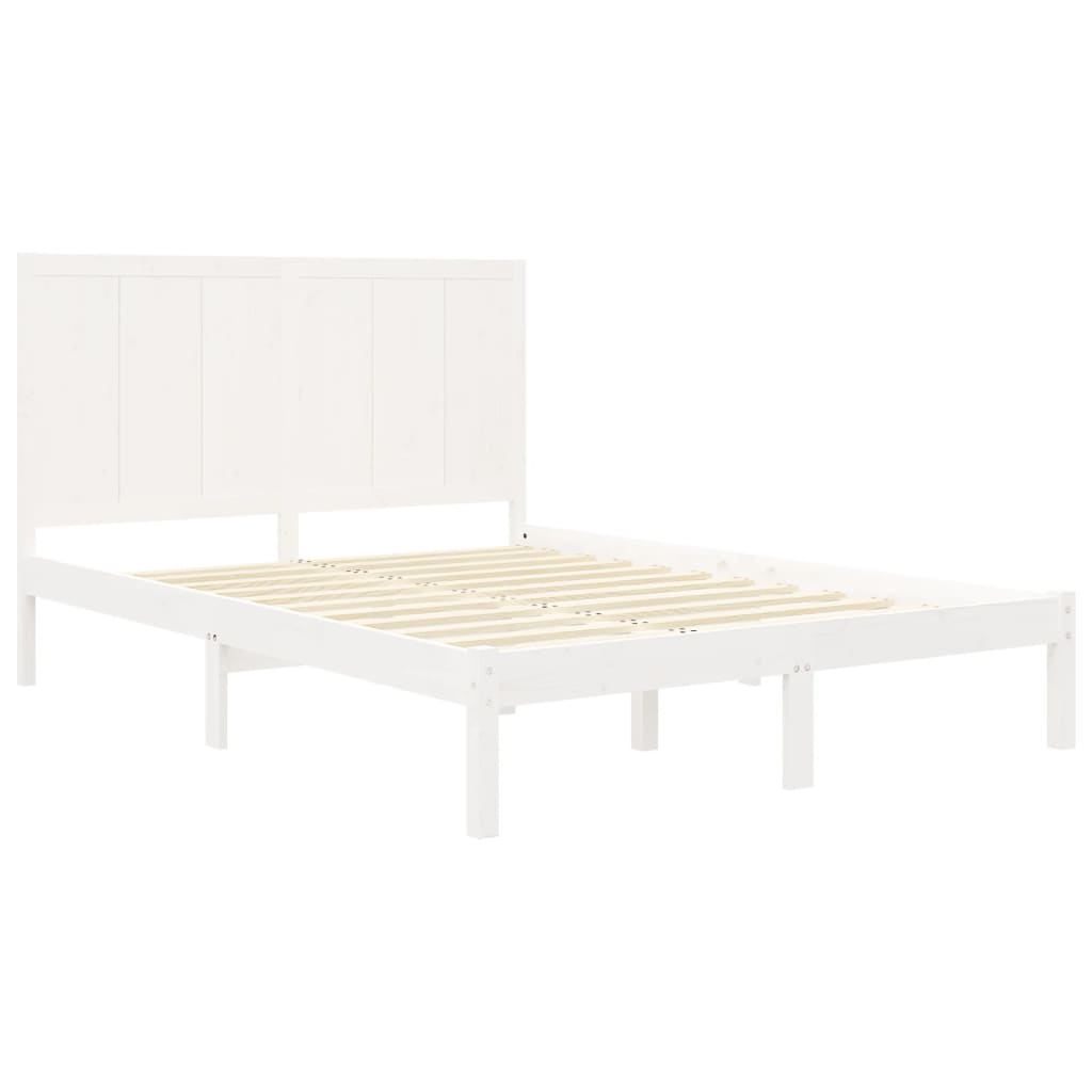 Bedframe massief grenenhout 200x200 cm