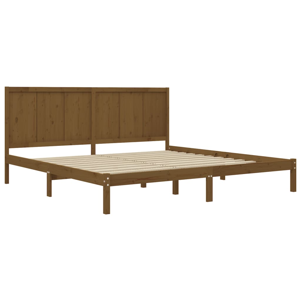 Bedframe massief grenenhout 200x200 cm