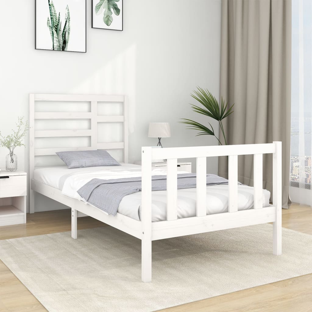 Bedframe massief hout 120x190 cm