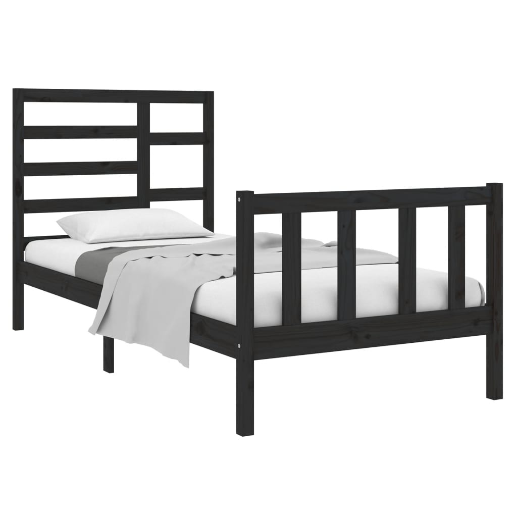 Bedframe massief hout 90x190 cm