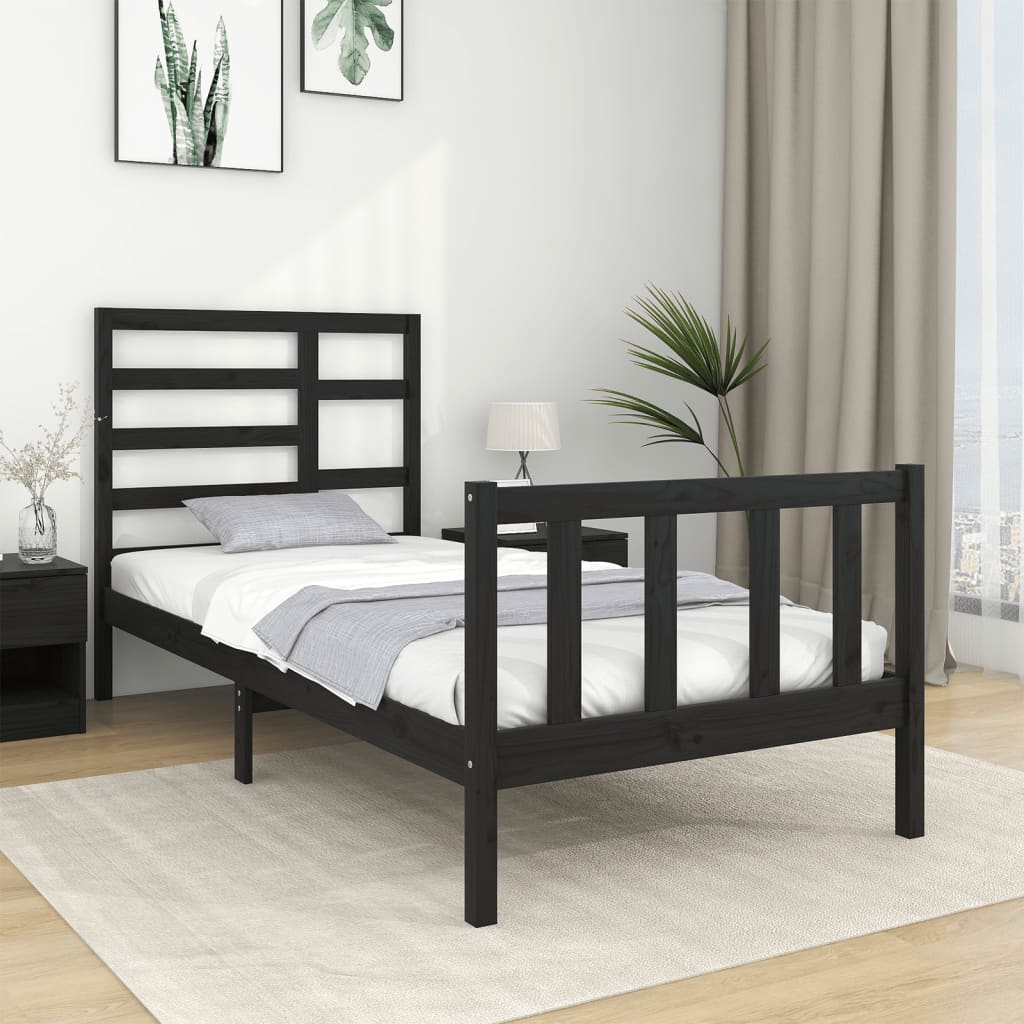 Bedframe massief hout 120x190 cm