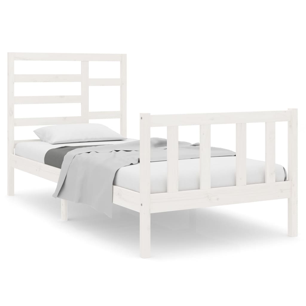 Bedframe massief hout 90x190 cm