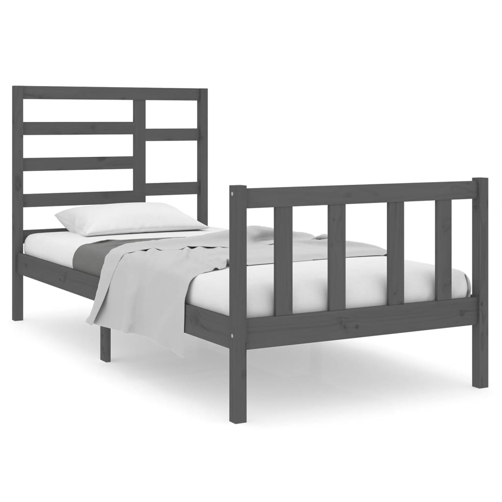 Bedframe massief hout 120x190 cm