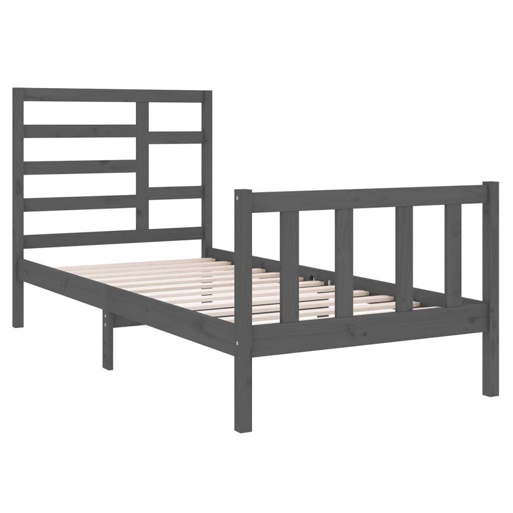 Bedframe massief hout 90x190 cm