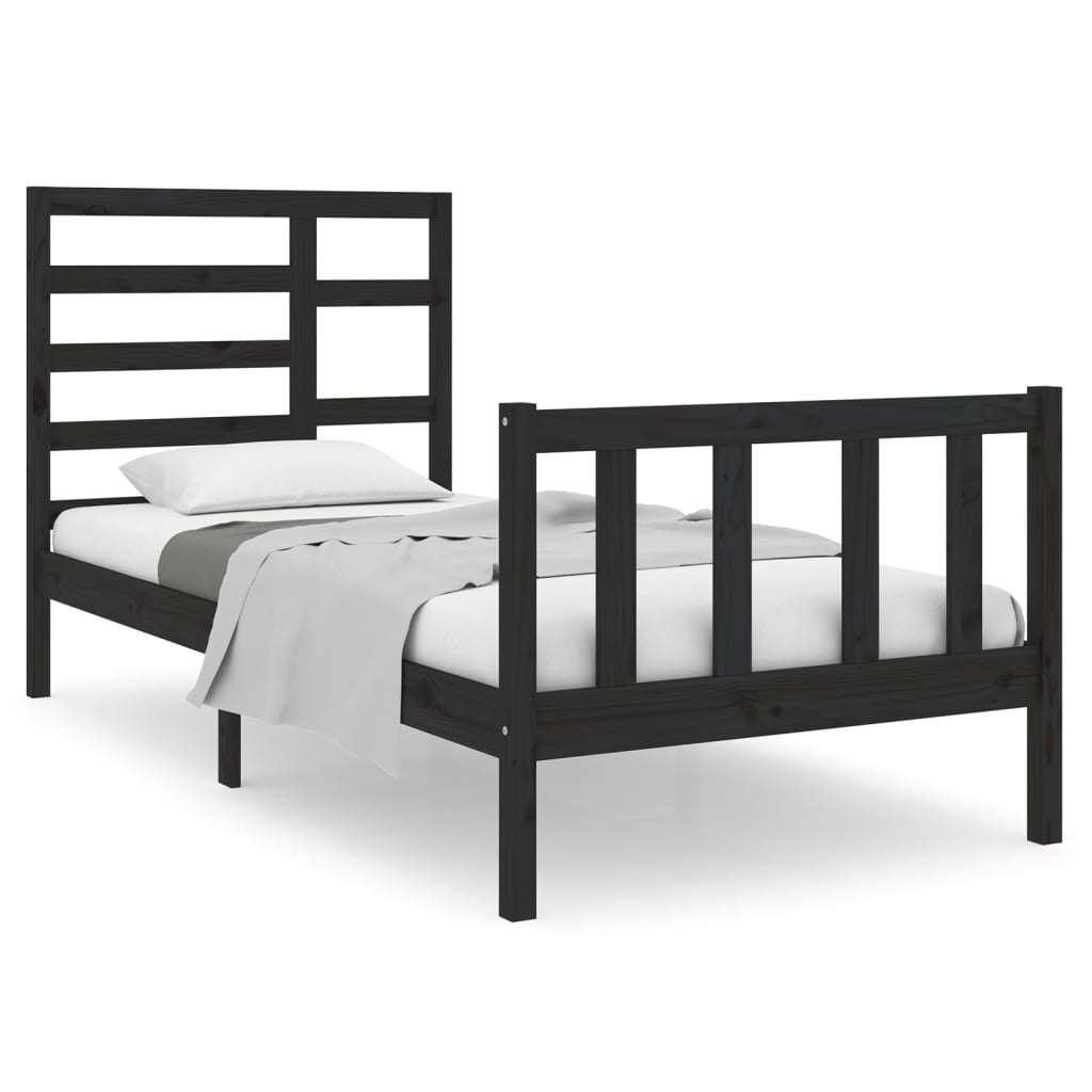 Bedframe massief hout 90x190 cm