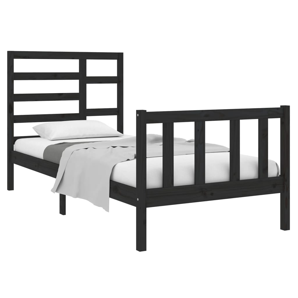 Bedframe massief hout 90x190 cm