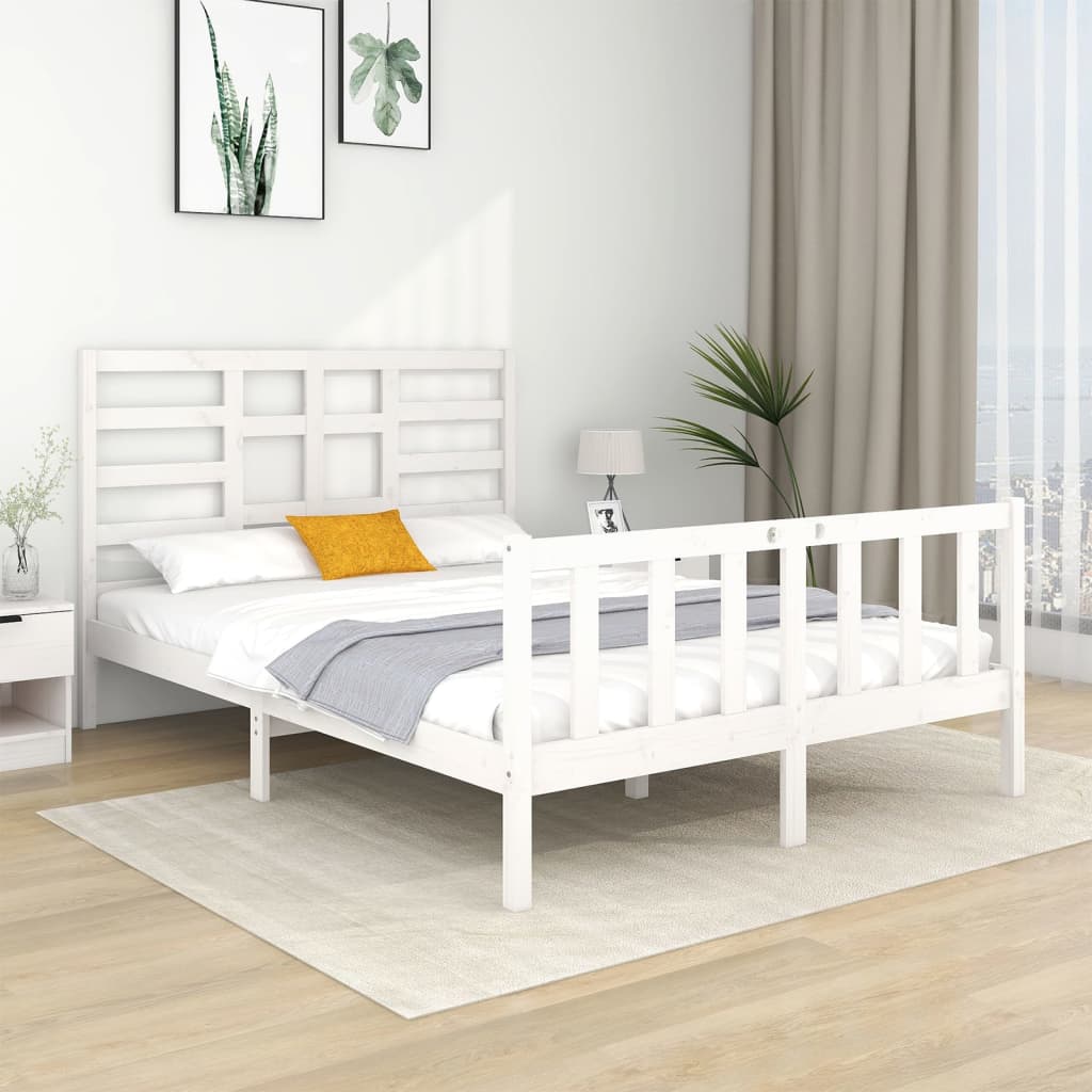 Bedframe massief hout 90x190 cm