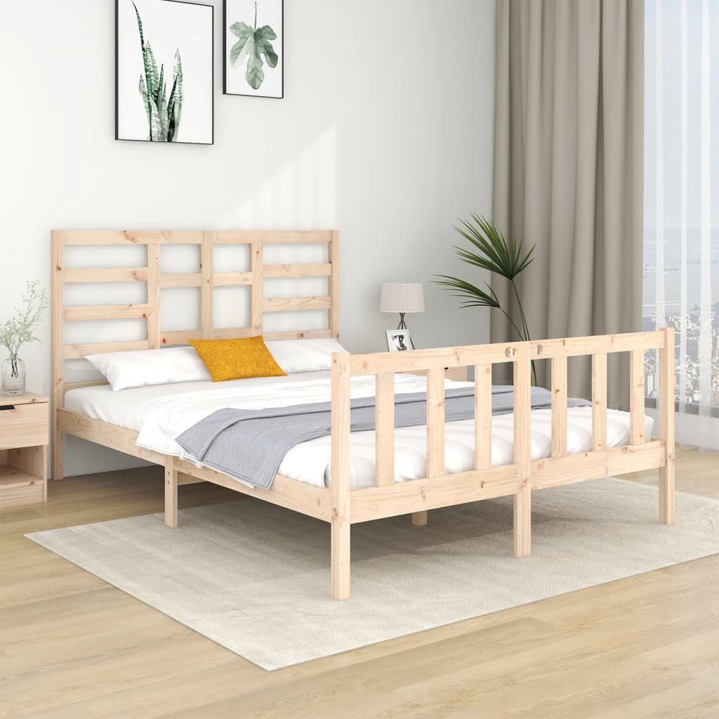 Bedframe massief hout 90x190 cm