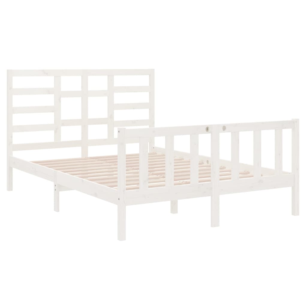 Cadre de lit bois massif 140x190 cm