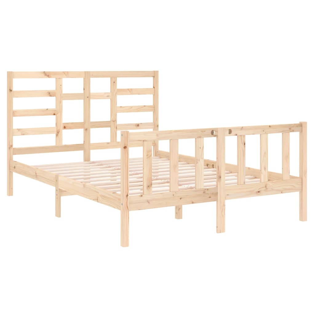 Bedframe massief hout 120x190 cm