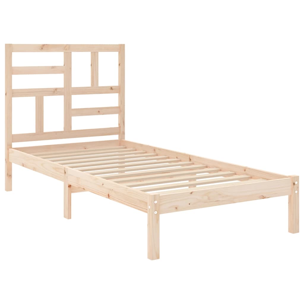 Bedframe massief hout 100x200 cm