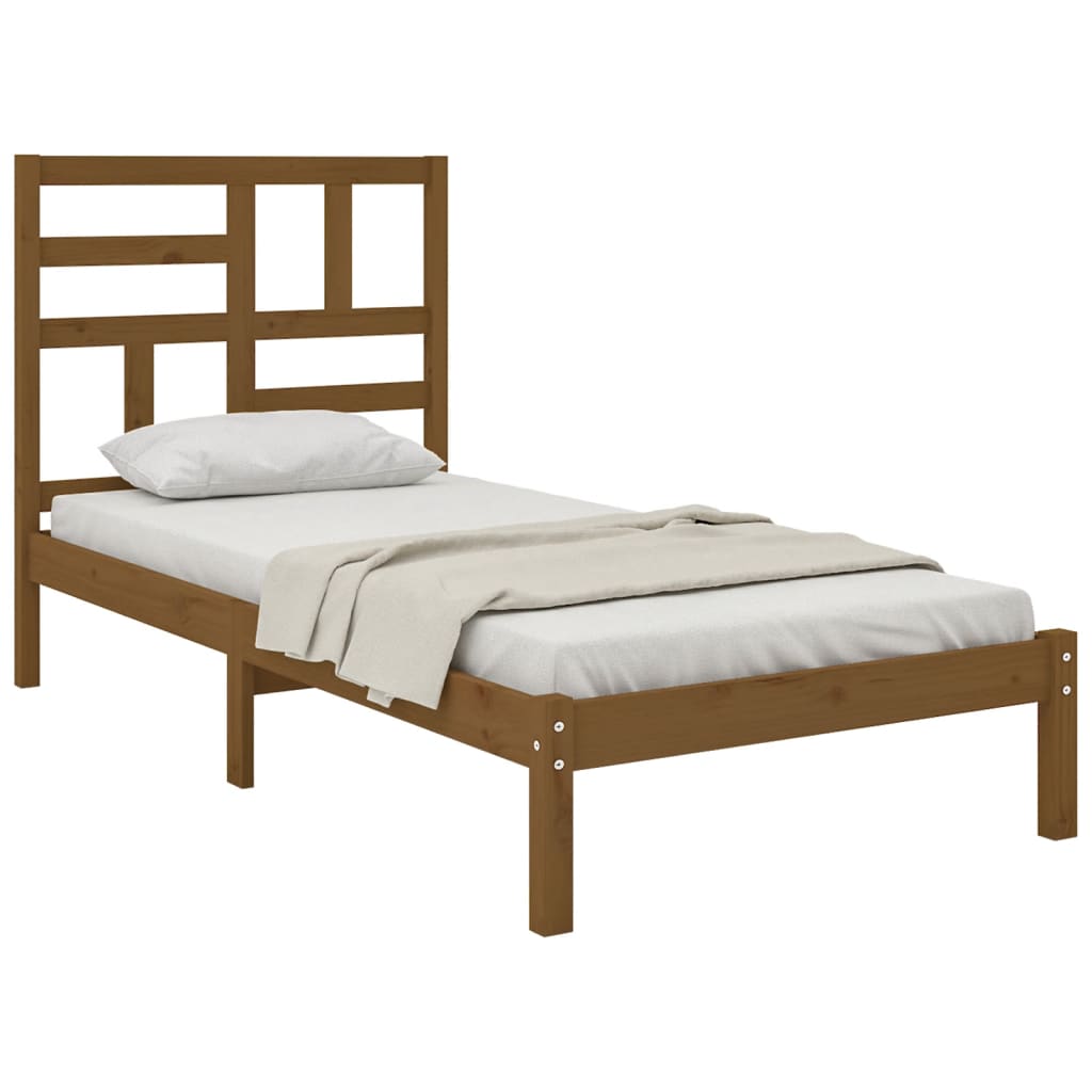 Bedframe massief hout 100x200 cm