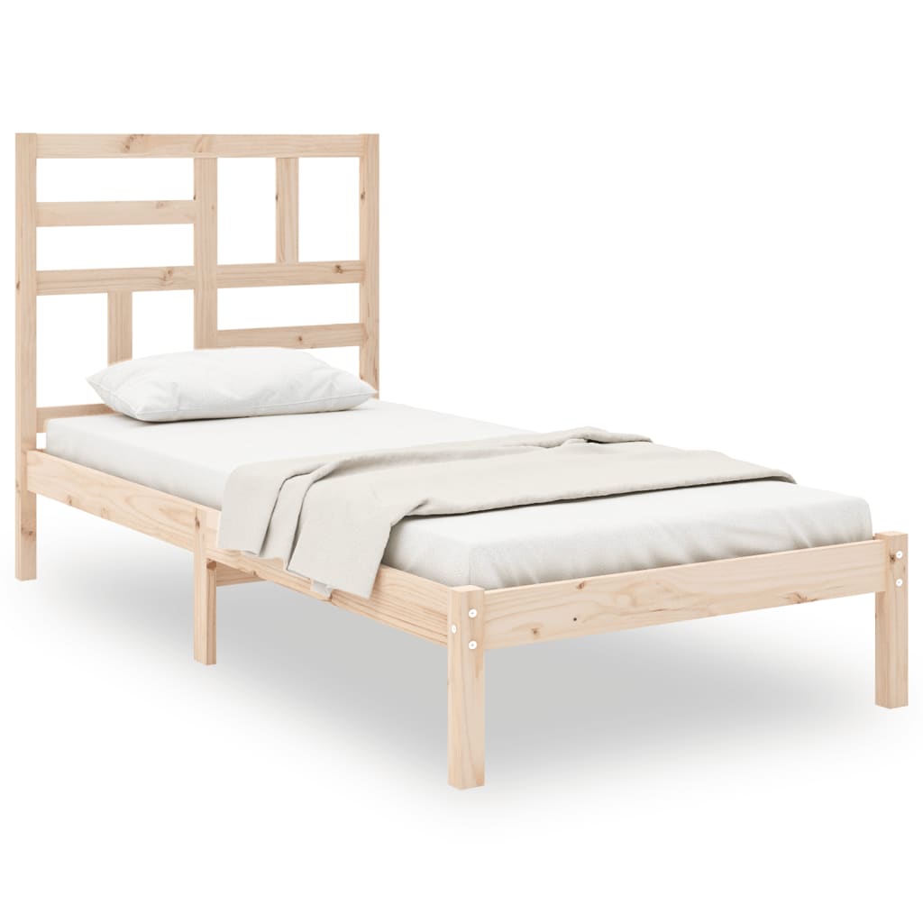 Bedframe massief hout 100x200 cm