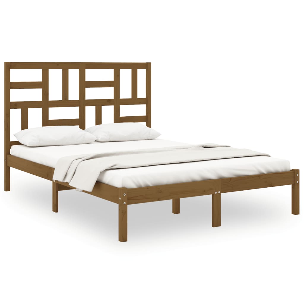 Bedframe massief hout 100x200 cm