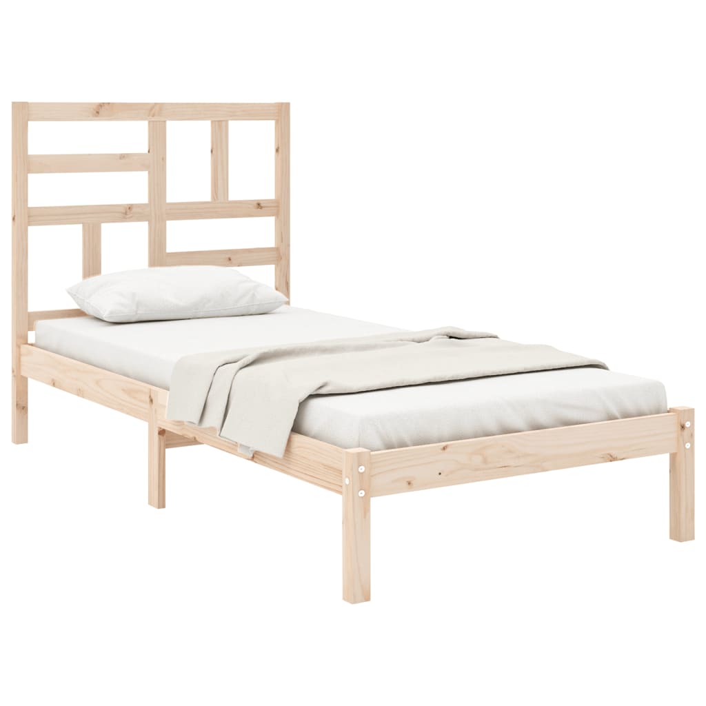 Bedframe massief hout 100x200 cm