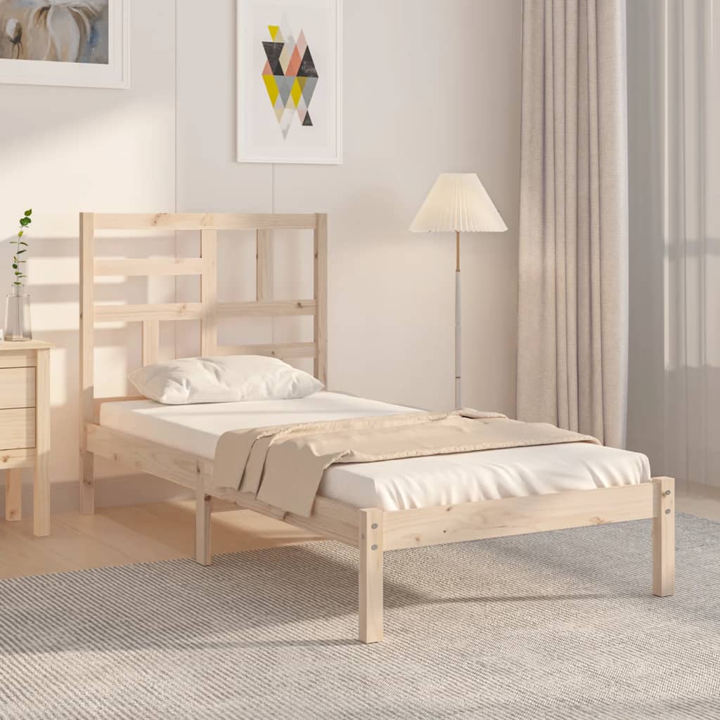 Bedframe massief hout 100x200 cm