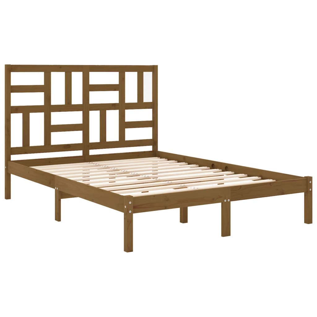 Bedframe massief hout 100x200 cm