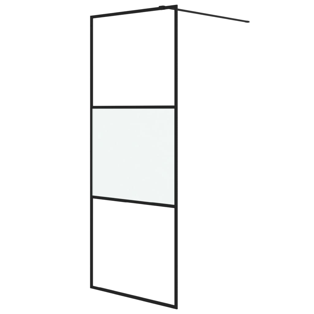 Inloopdouchewand 100x195 cm ESG-glas transparant en