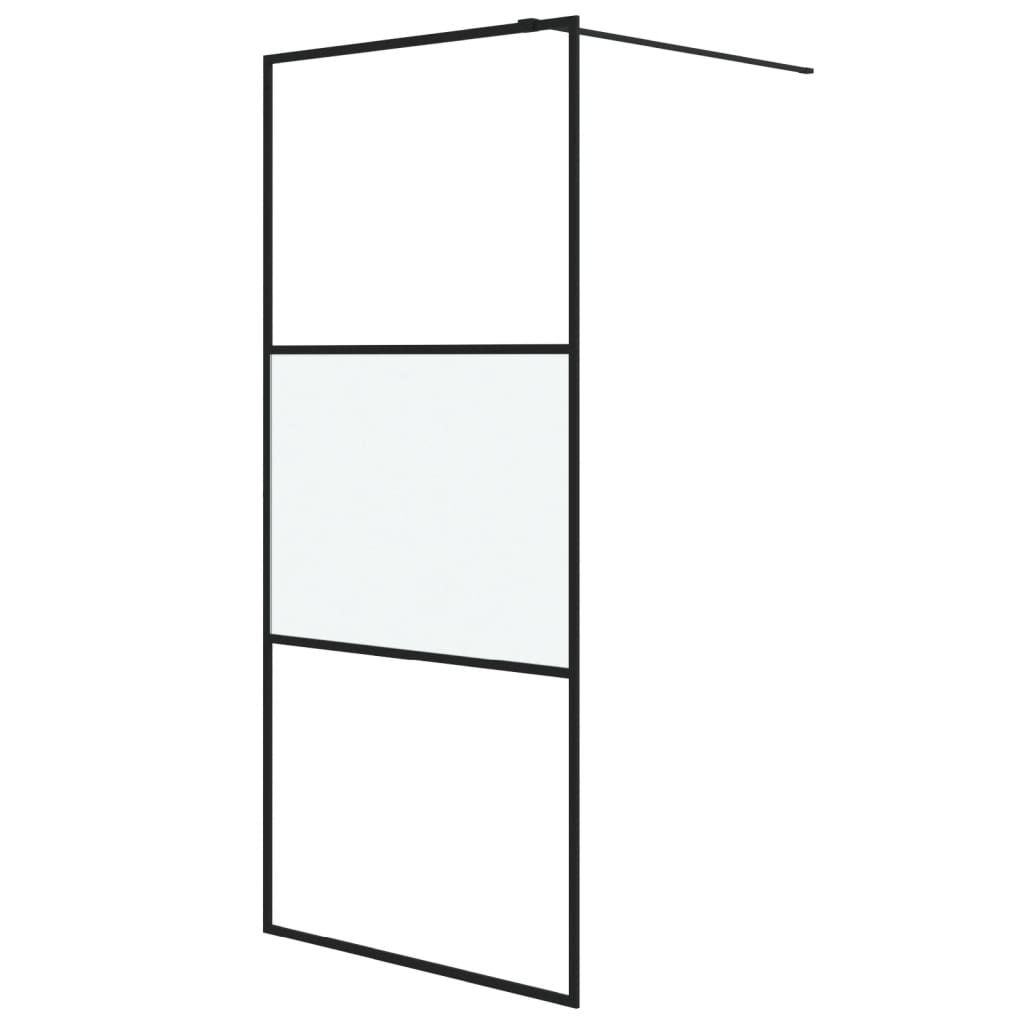 Inloopdouchewand 100x195 cm mat ESG-glas