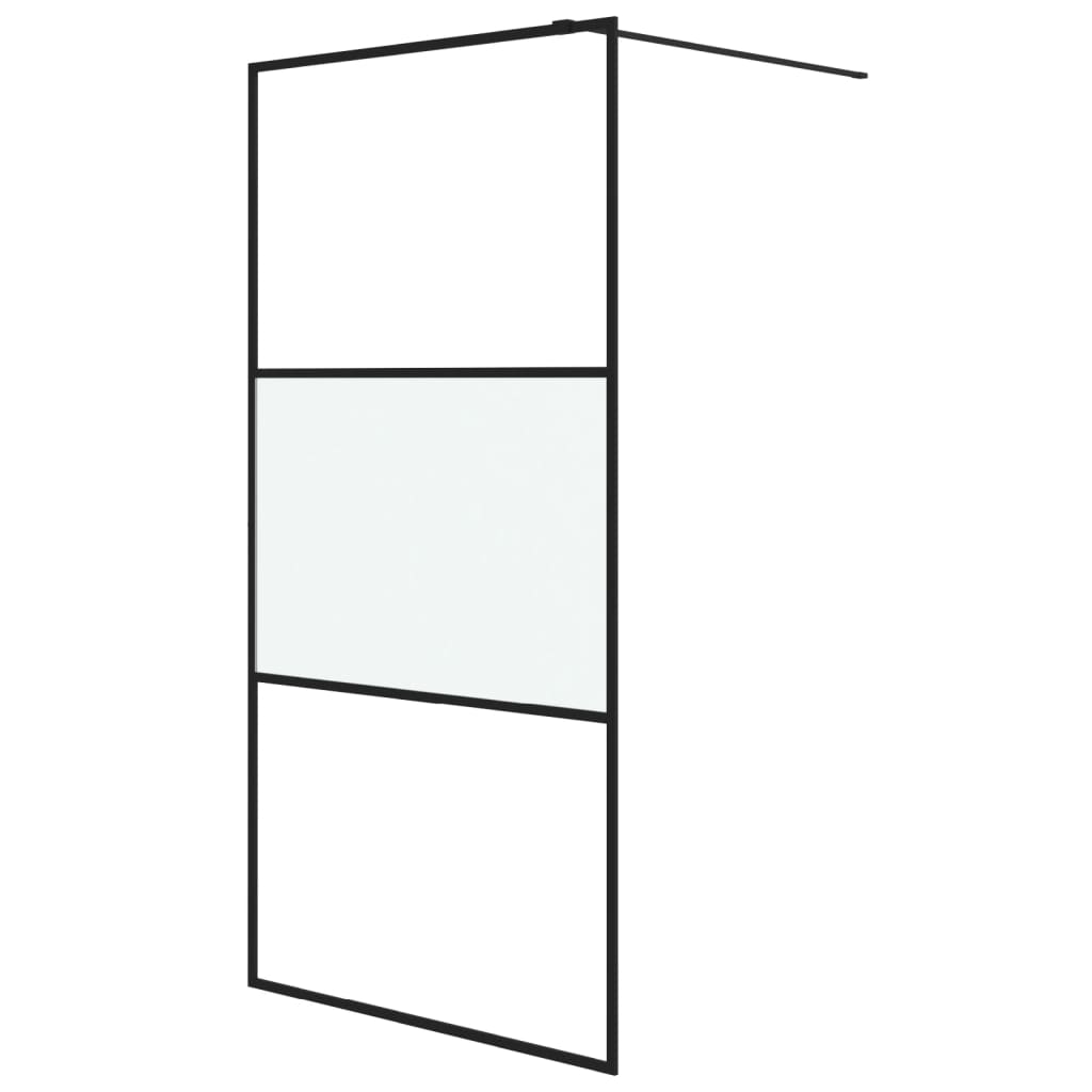 Inloopdouchewand 90x195 cm ESG-glas transparant en