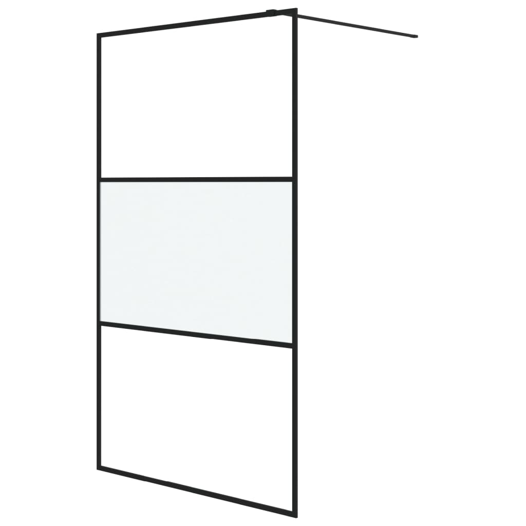 Inloopdouchewand 100x195 cm mat ESG-glas