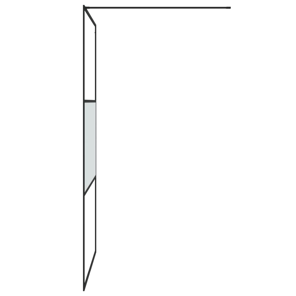 Inloopdouchewand 100x195 cm mat ESG-glas