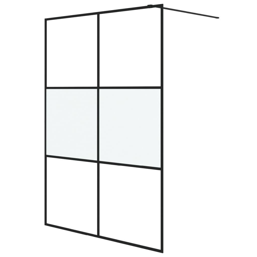 Inloopdouchewand 90x195 cm ESG-glas transparant en