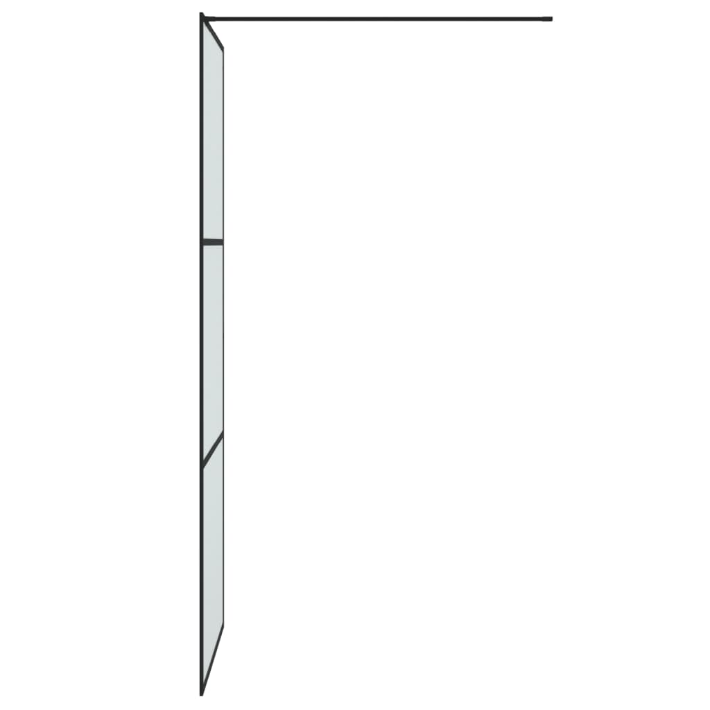 Inloopdouchewand 100x195 cm ESG-glas transparant en