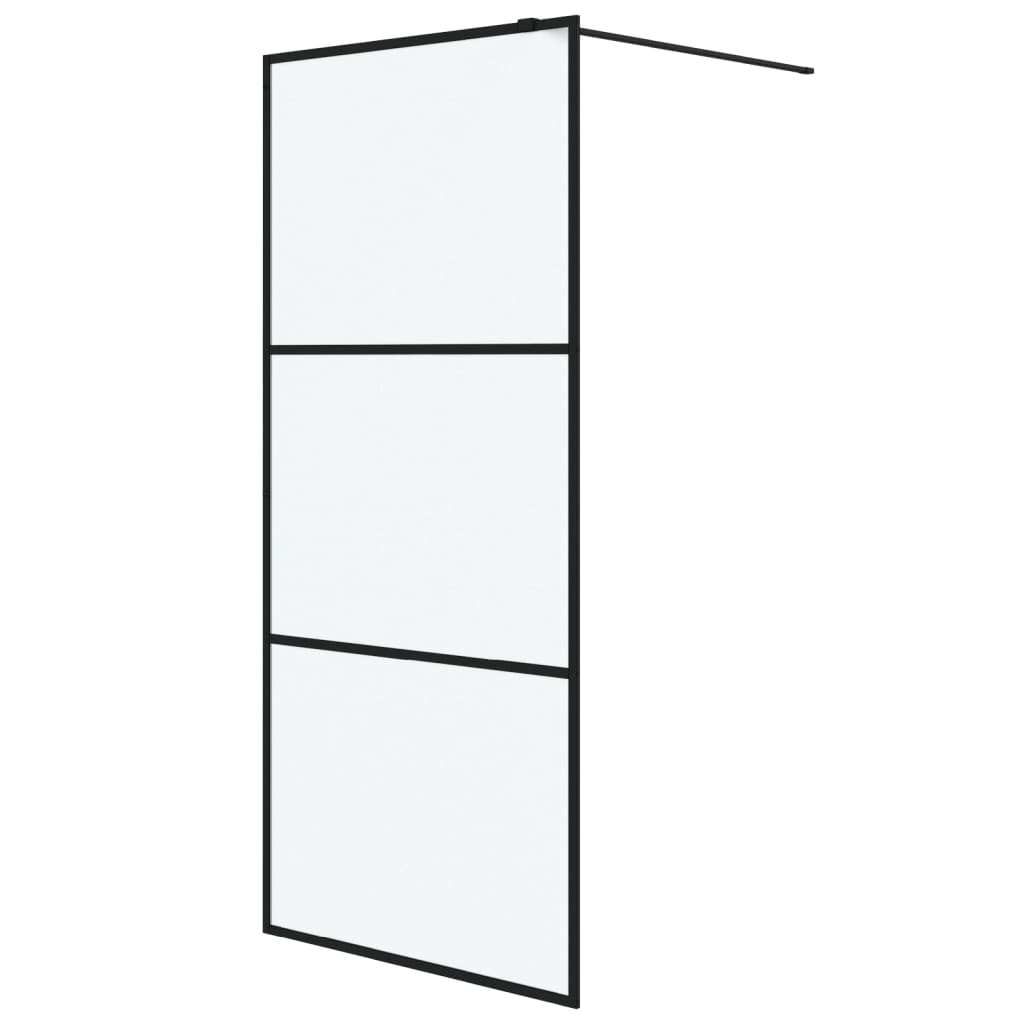 Inloopdouchewand 100x195 cm ESG-glas transparant en