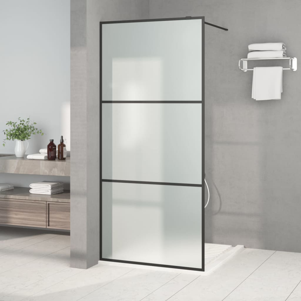 Inloopdouchewand 100x195 cm ESG-glas transparant en