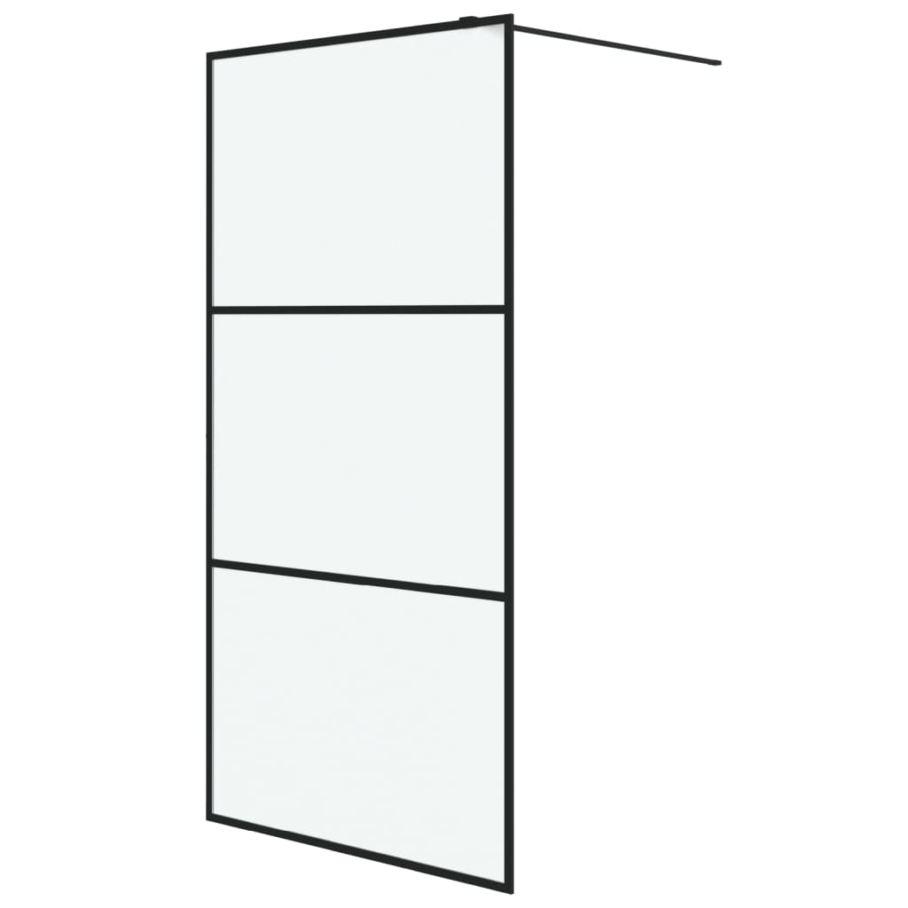 Inloopdouchewand 90x195 cm ESG-glas transparant en