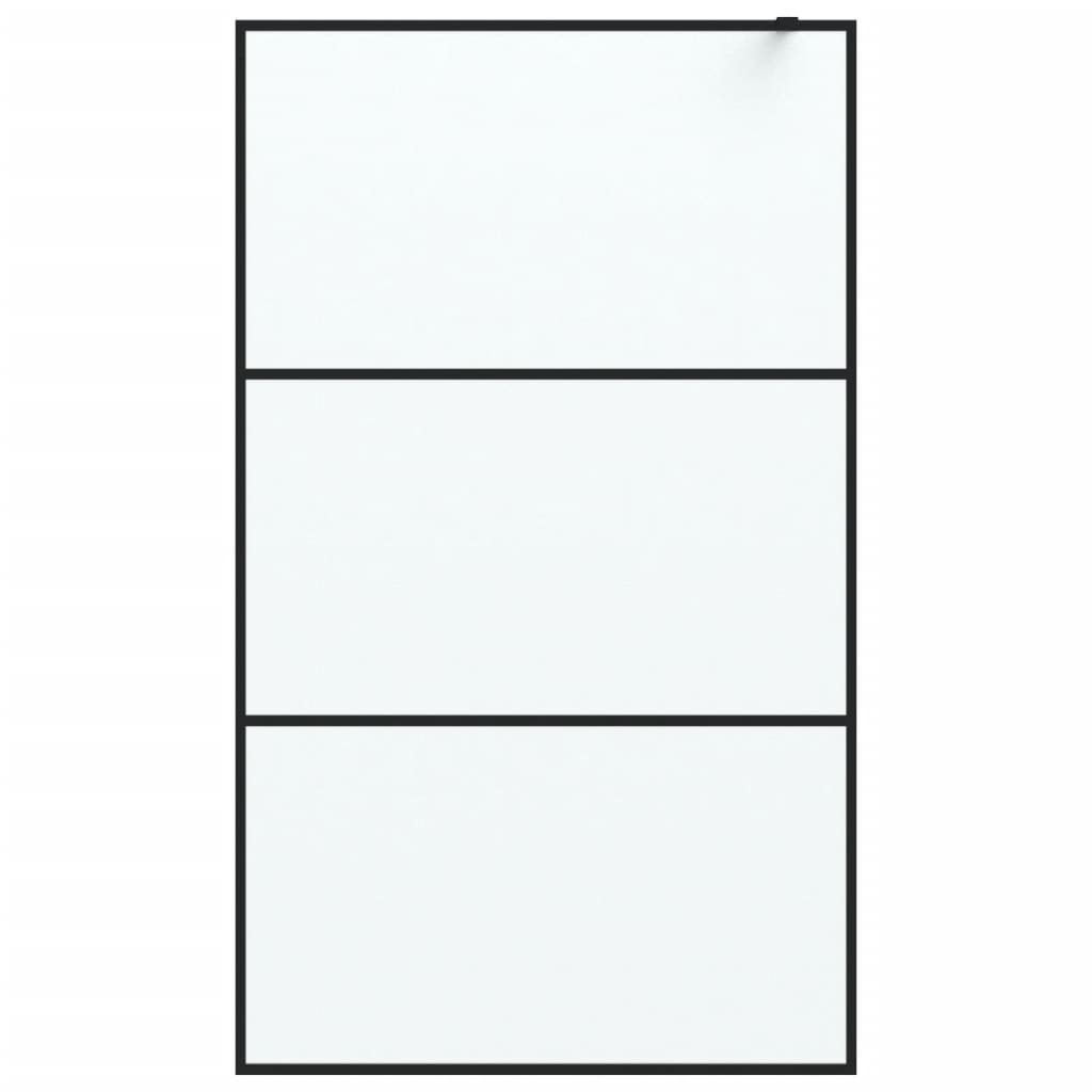 Inloopdouchewand 90x195 cm ESG-glas transparant en