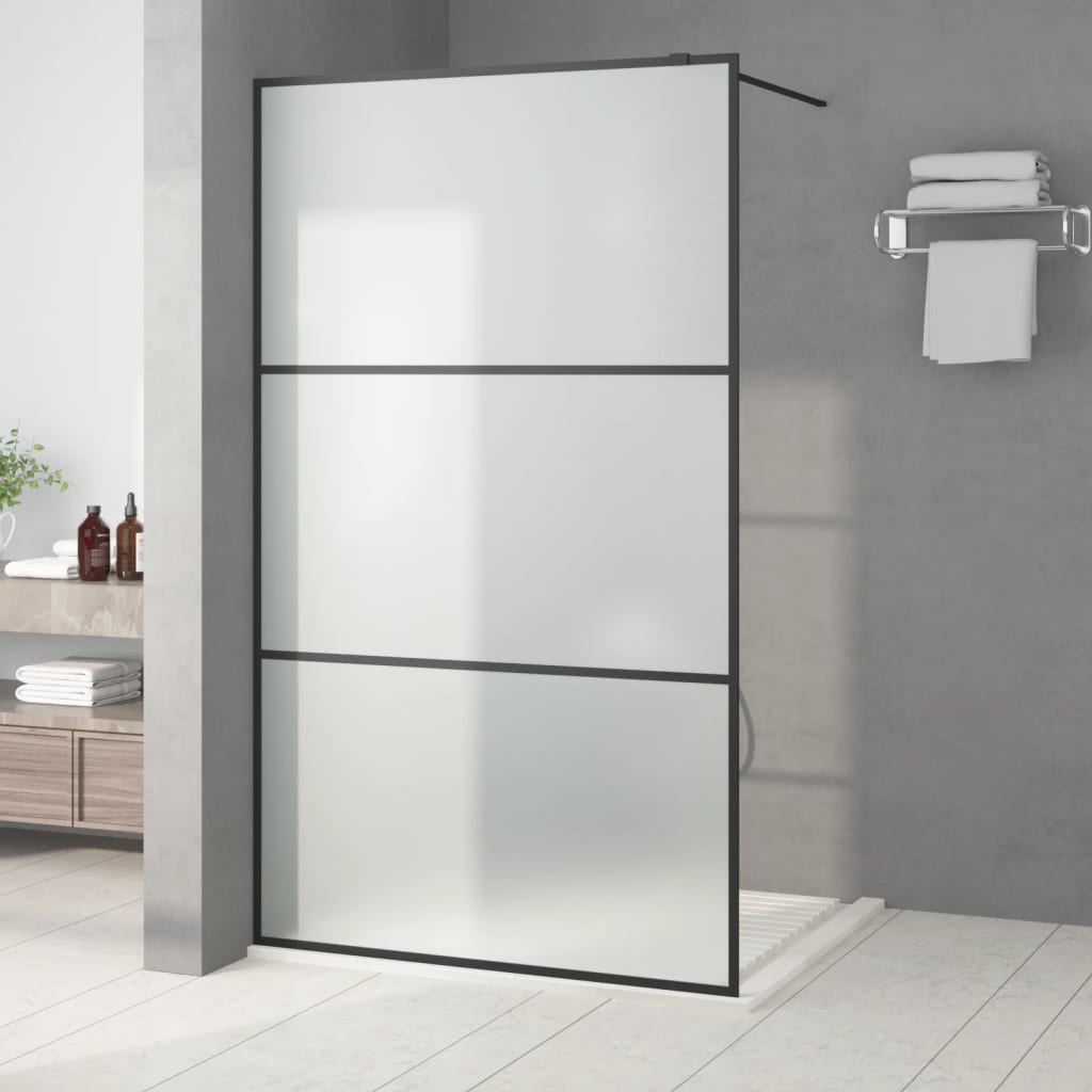 Inloopdouchewand 90x195 cm ESG-glas transparant en