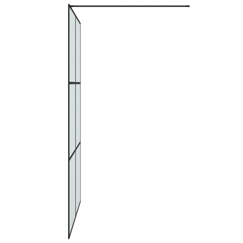 Inloopdouchewand 100x195 cm ESG-glas transparant en