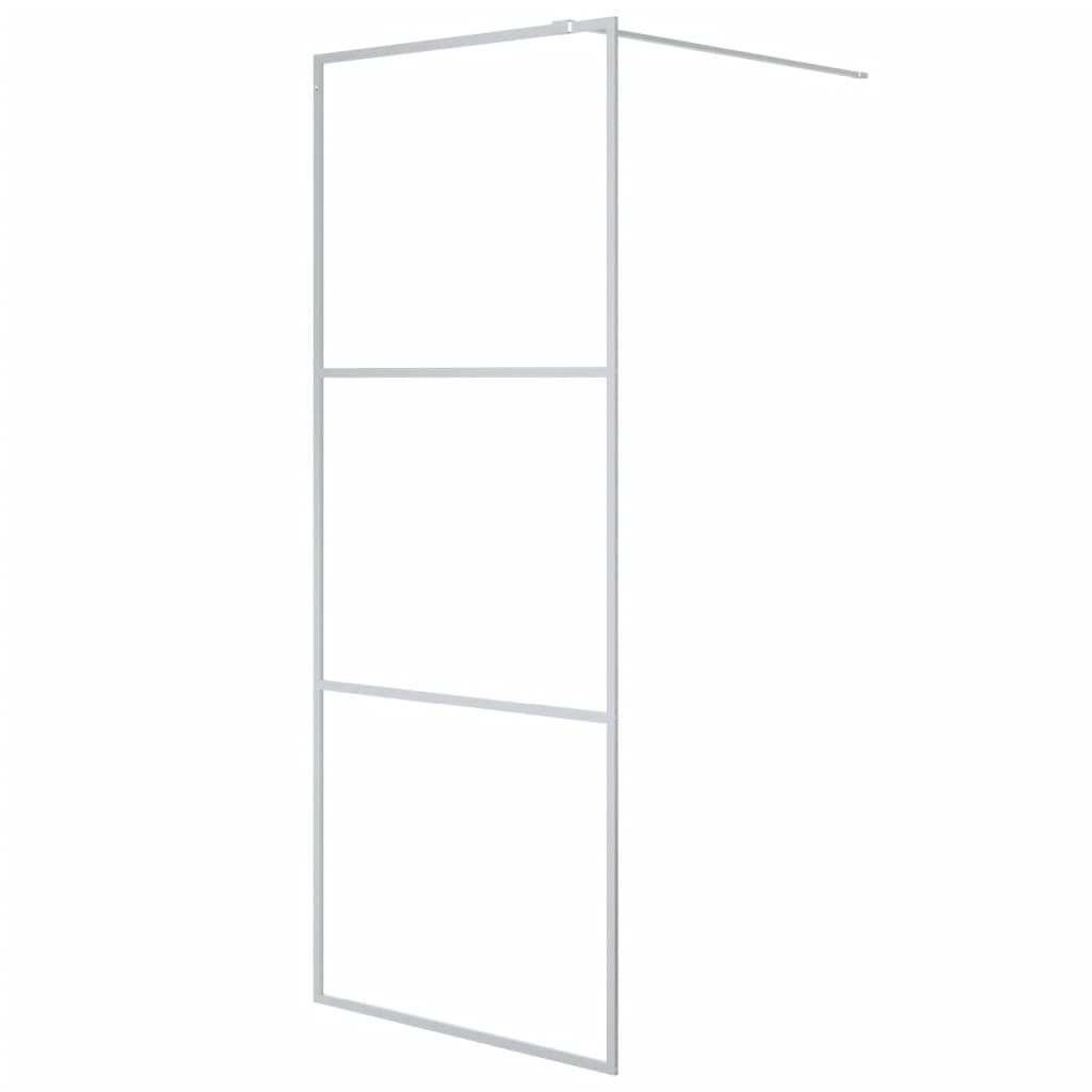 Inloopdouchewand 90x195 cm ESG-glas transparant en