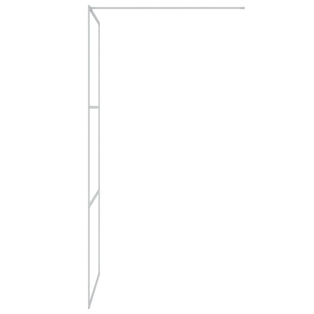 Inloopdouchewand 100x195 cm mat ESG-glas