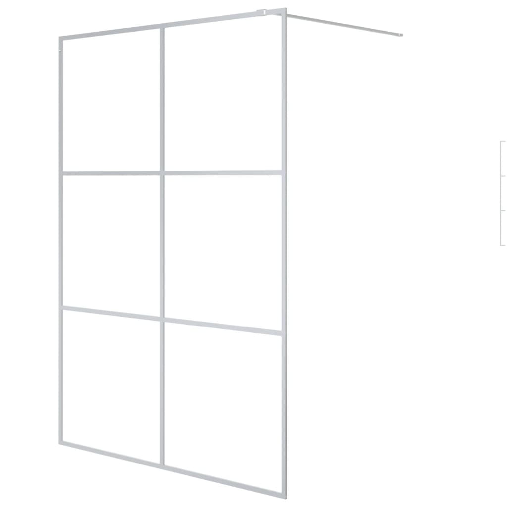 Inloopdouchewand 100x195 cm ESG-glas transparant en