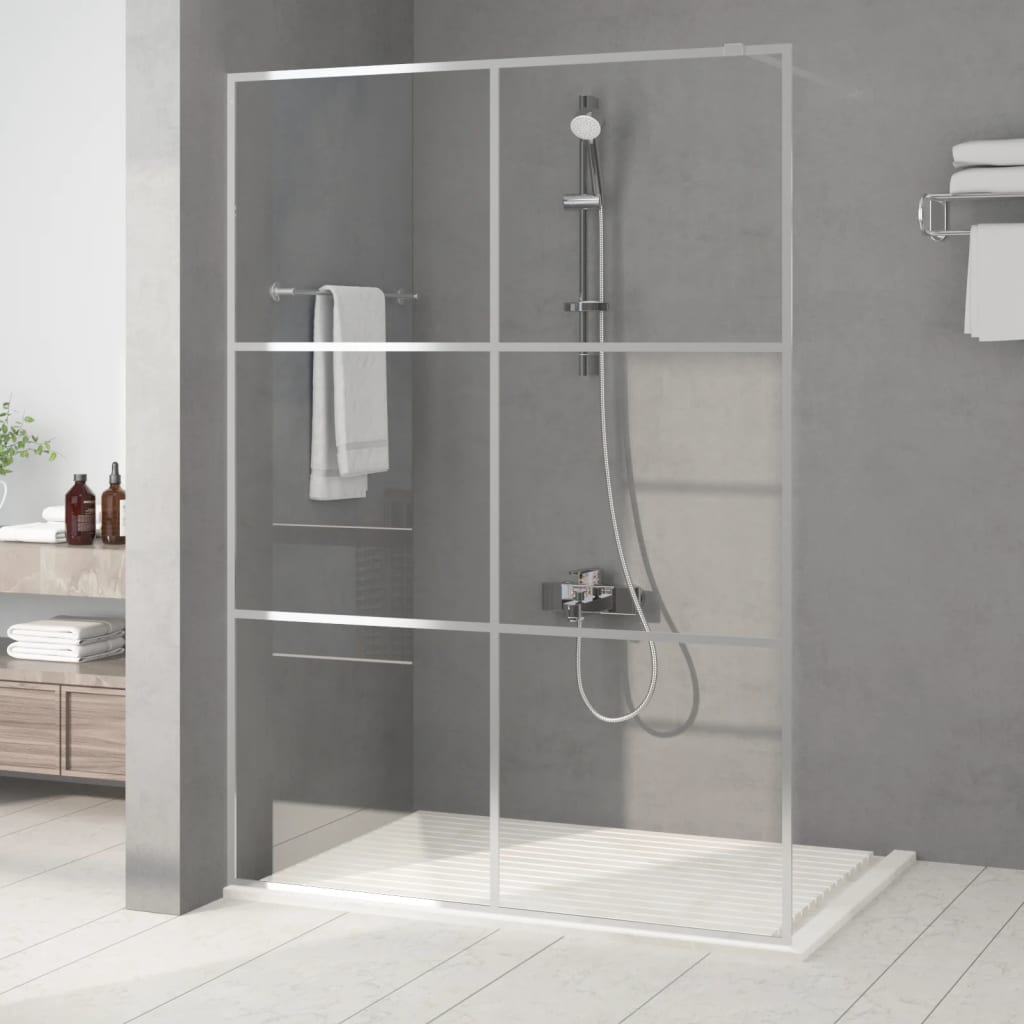 Paroi de douche à l'italienne 100x195 cm verre ESG mat