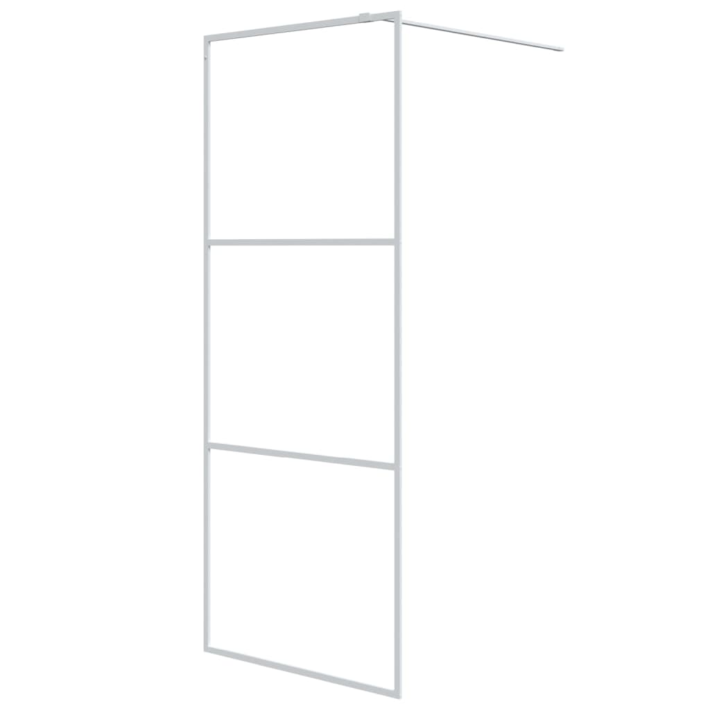 Inloopdouchewand 100x195 cm ESG-glas transparant en