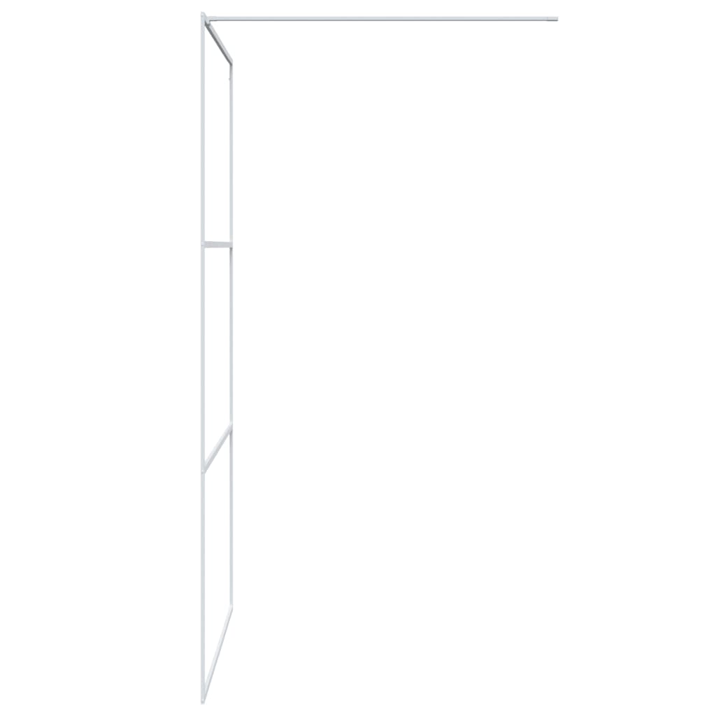 Inloopdouchewand 100x195 cm ESG-glas transparant en