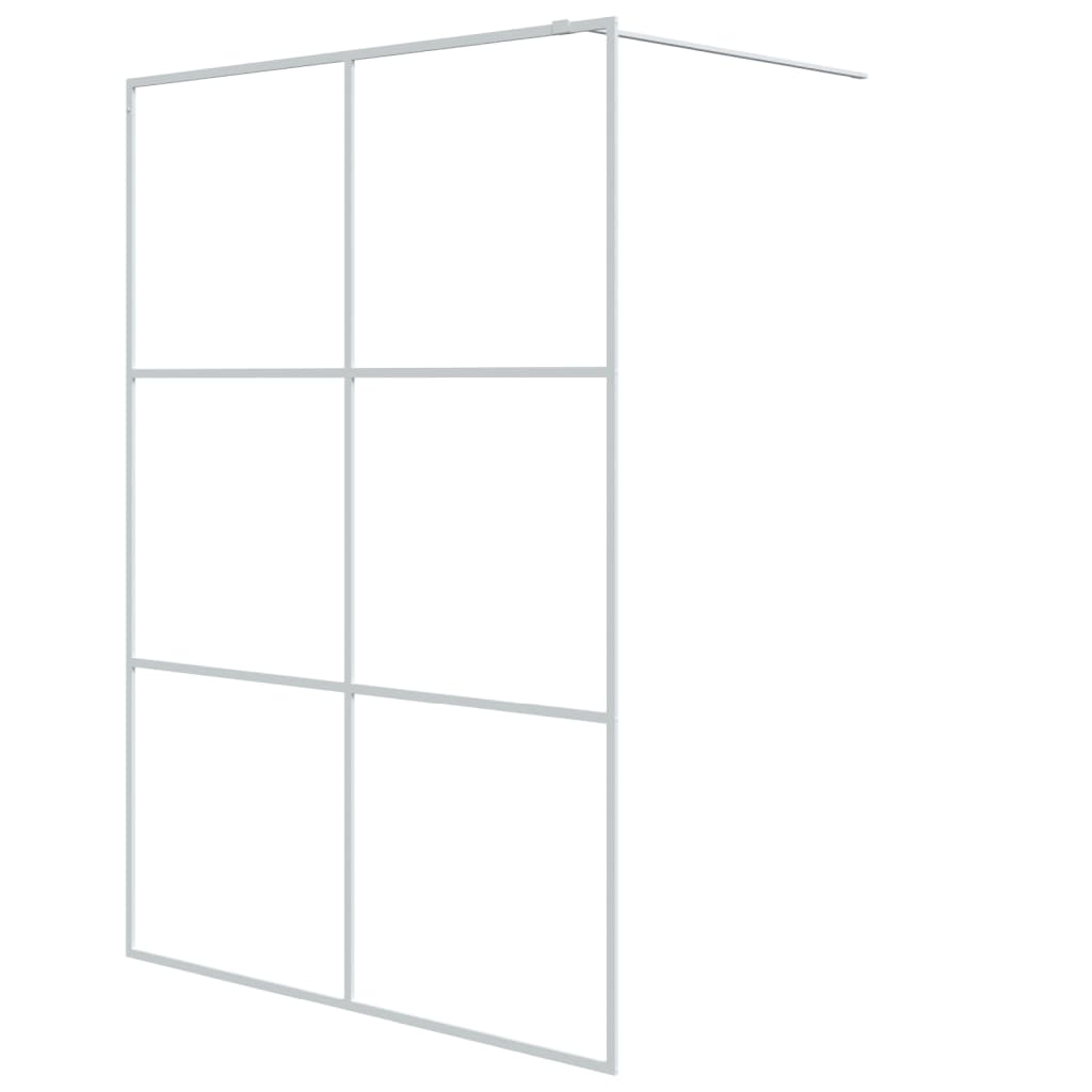 Inloopdouchewand 90x195 cm ESG-glas transparant en